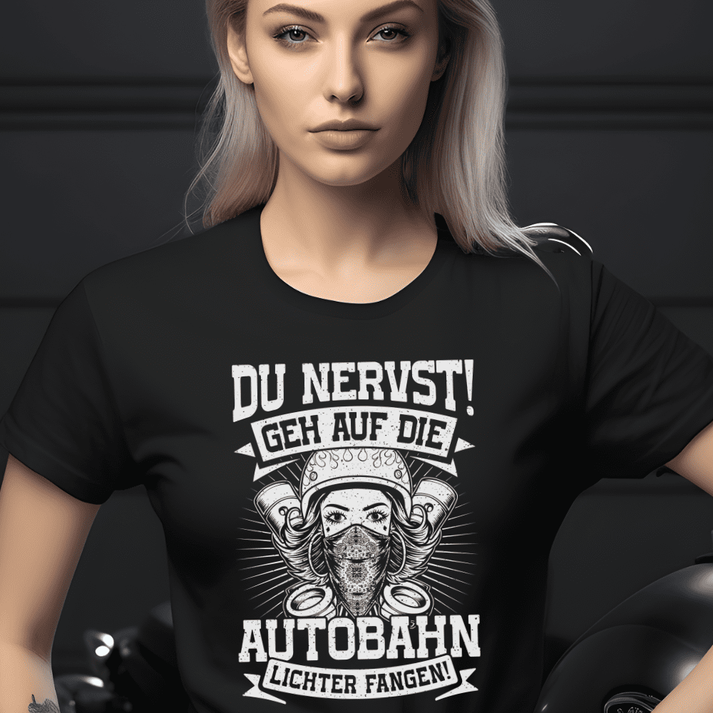 Geh auf die Autobahn Lichter fangen - Damen T-Shirt