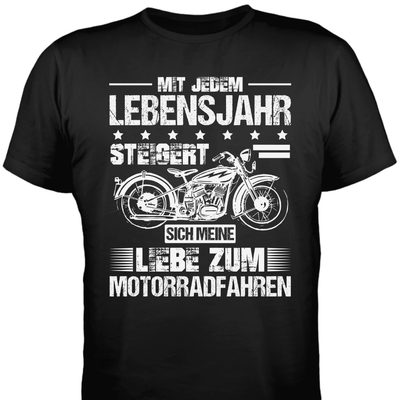 Meine Liebe zum Motorradfahren - T-Shirt