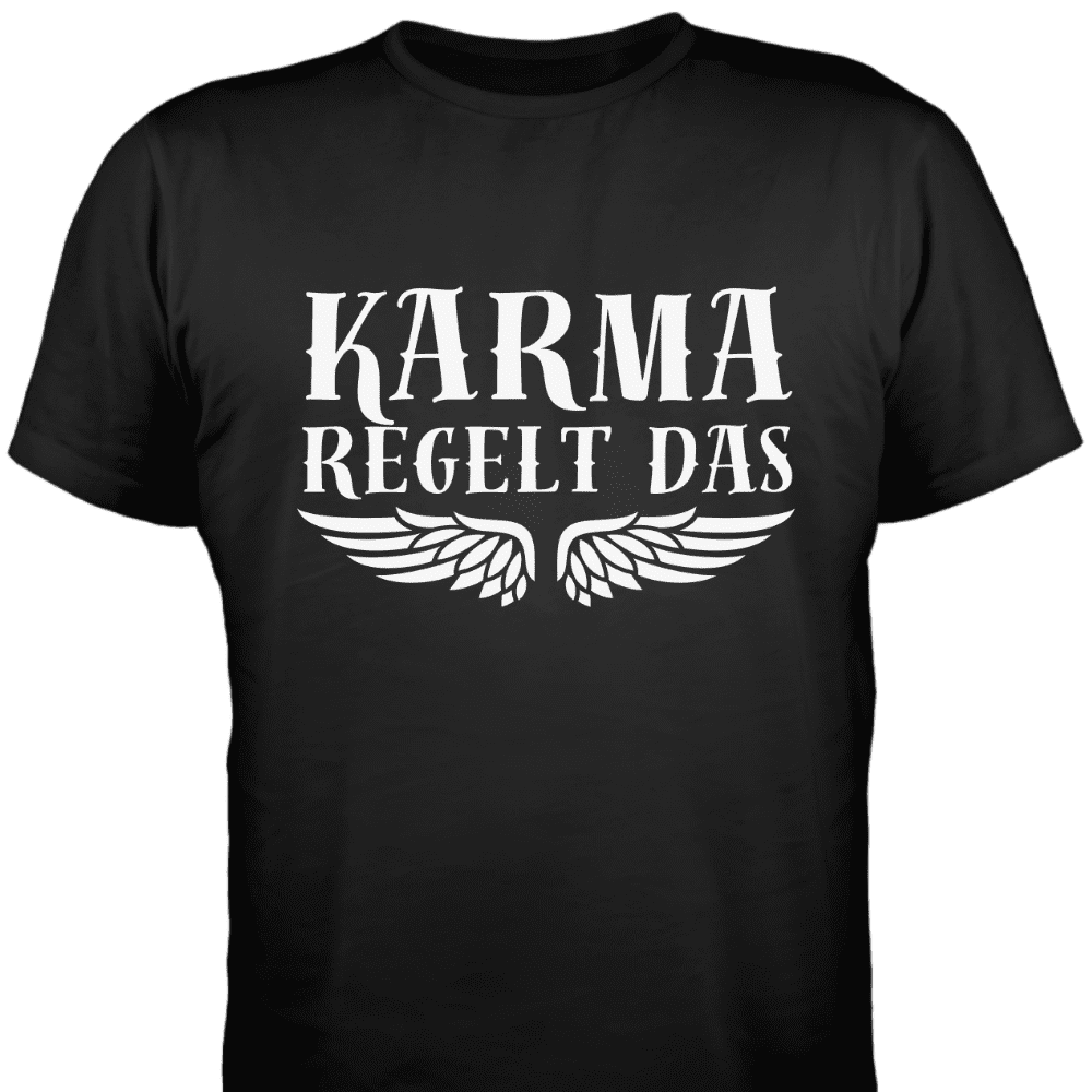 Karma regelt das - Motorrad T-Shirt