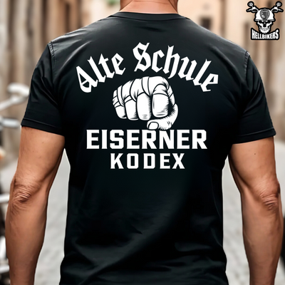 Alte Schule / Eiserner Kodex - T-Shirt (Rückendruck)