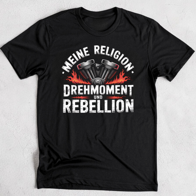 Meine Religion: Drehmoment & Rebellion - Premium T-Shirt