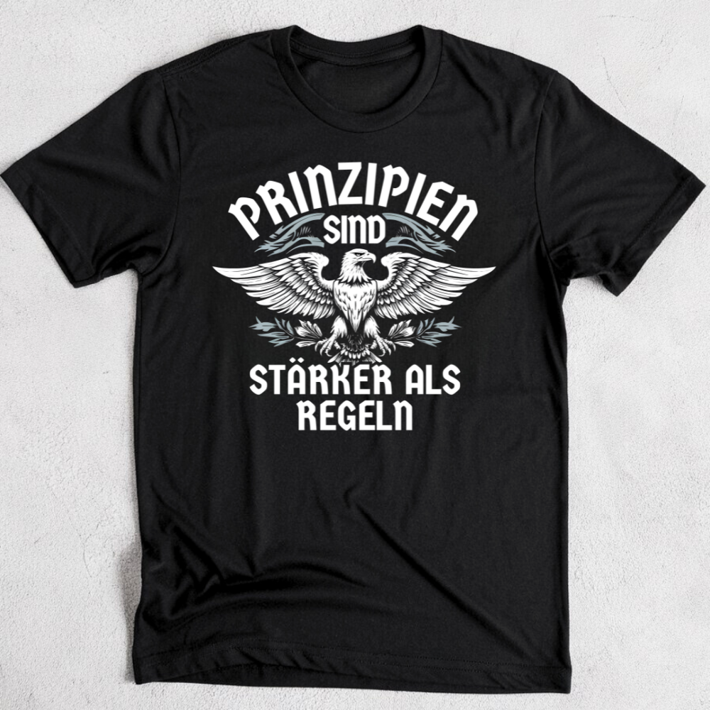 Prinzipien sind stärker als Regeln - Premium T-Shirt