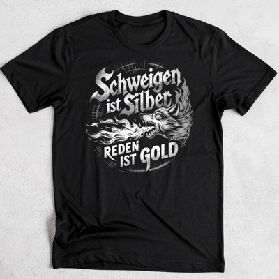 Schweigen ist Silber / Reden ist Gold - Premium T-Shirt