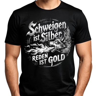 Schweigen ist Silber / Reden ist Gold - Premium T-Shirt