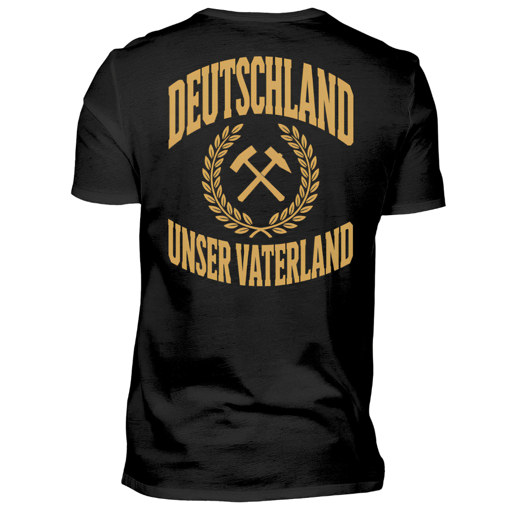 Deutschland unser Vaterland - T-Shirt Rückendruck