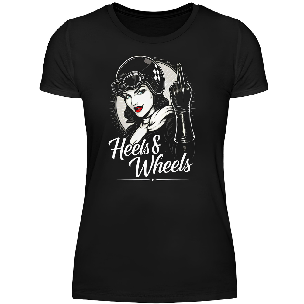 Heels & Wheels - Premium Damen T-Shirt