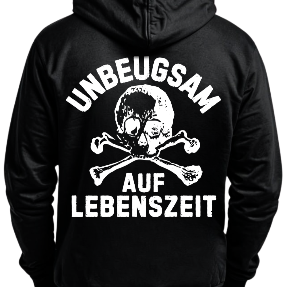 Unbeugsam auf Lebenszeit - Hoodie Rückendruck