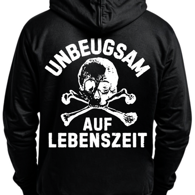 Unbeugsam auf Lebenszeit - Hoodie Rückendruck