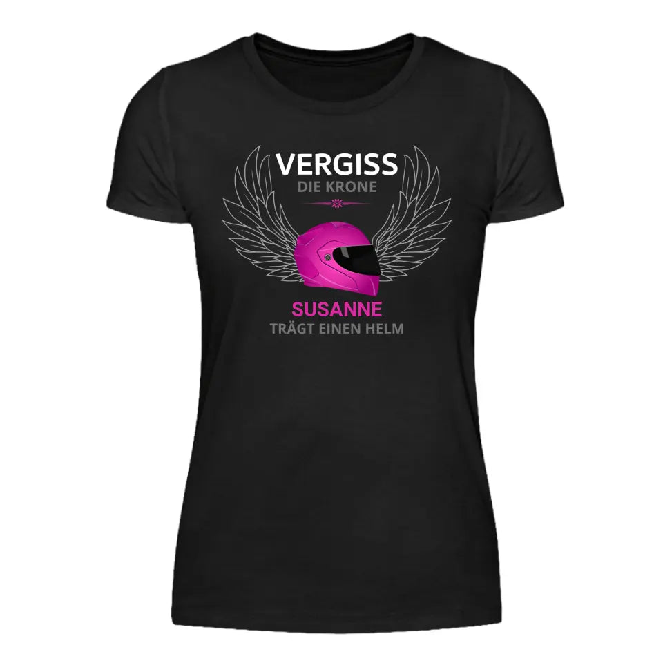 Diese Prinzessin trägt einen Helm - Damen T-Shirt (Personalisiert)