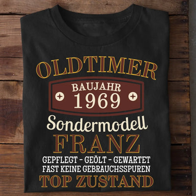 Oldtimer - T-Shirt (Personalisiert)