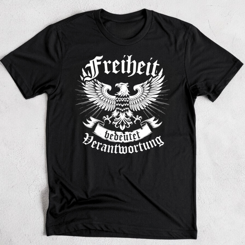 Freiheit bedeutet Verantwortung - Premium T-Shirt