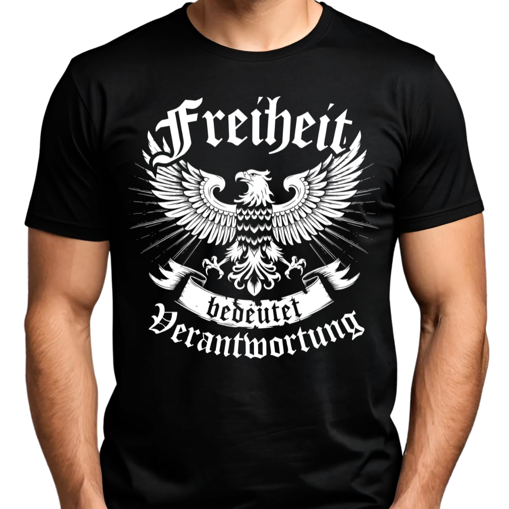 Freiheit bedeutet Verantwortung - Premium T-Shirt