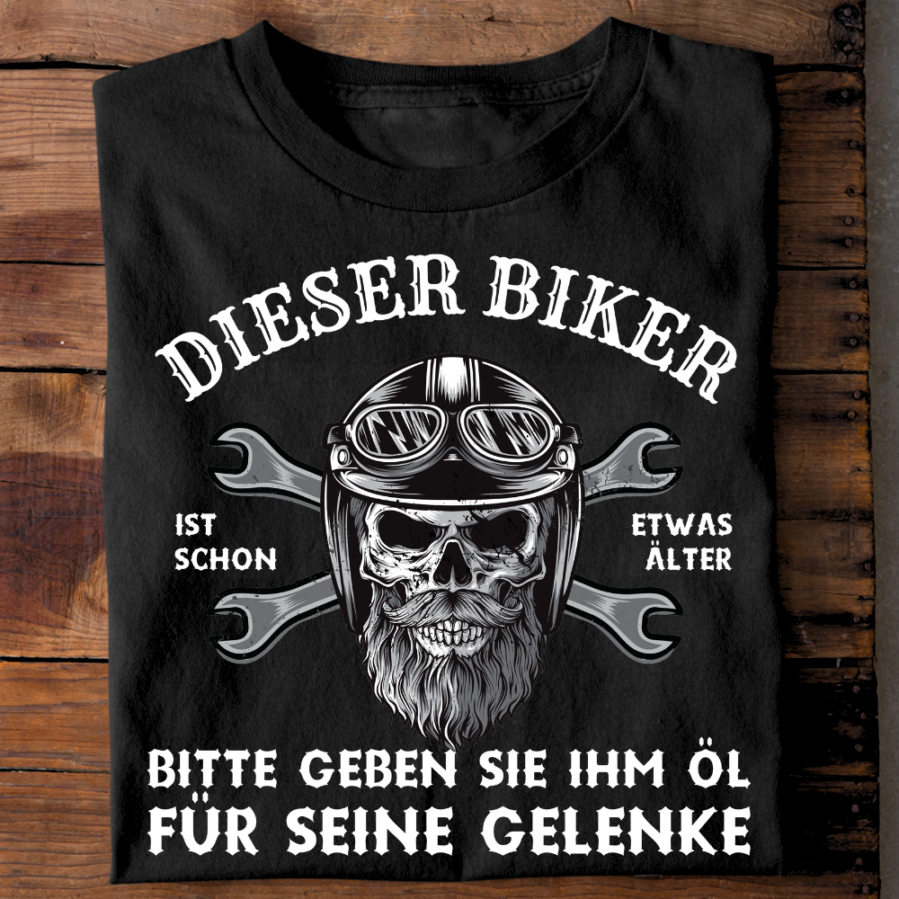 Dieser Biker ist schon etwas älter - T-Shirt