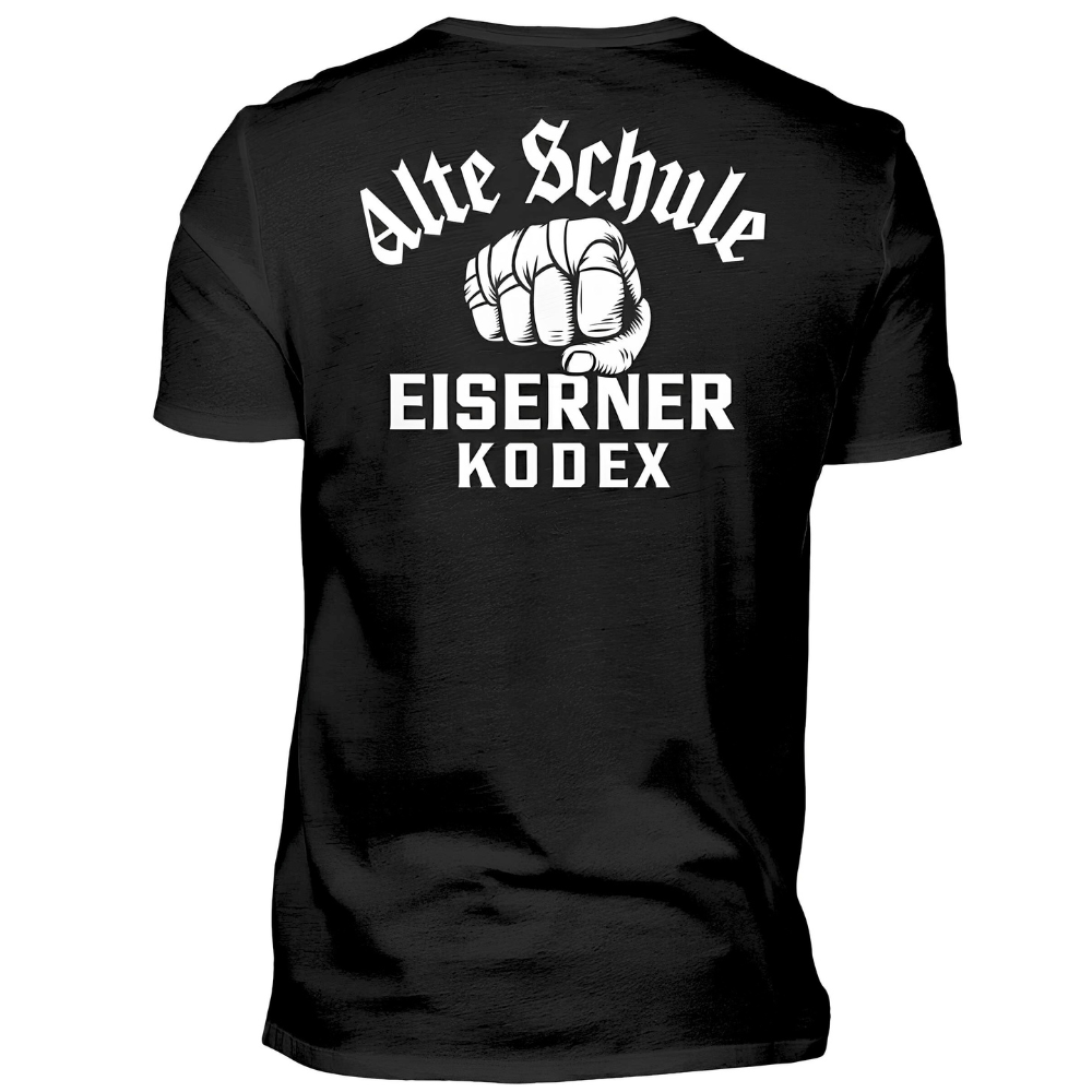 Alte Schule / Eiserner Kodex - T-Shirt (Rückendruck)