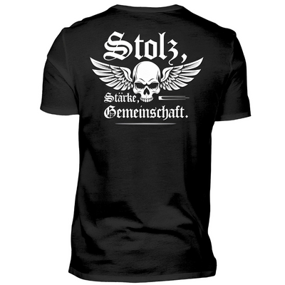 Stolz, Stärke, Gemeinschaft. - T-Shirt Rückendruck