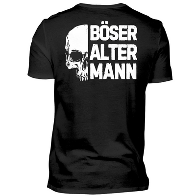 Böser alter Mann - T-Shirt Rückendruck