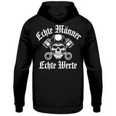 Echte Männer / Echte Werte - Hoodie Rückendruck