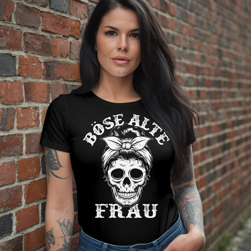 Böse alte Frau - Damen T-Shirt