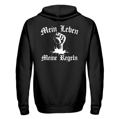 Mein Leben / Meine Regeln - Zip-Hoodie