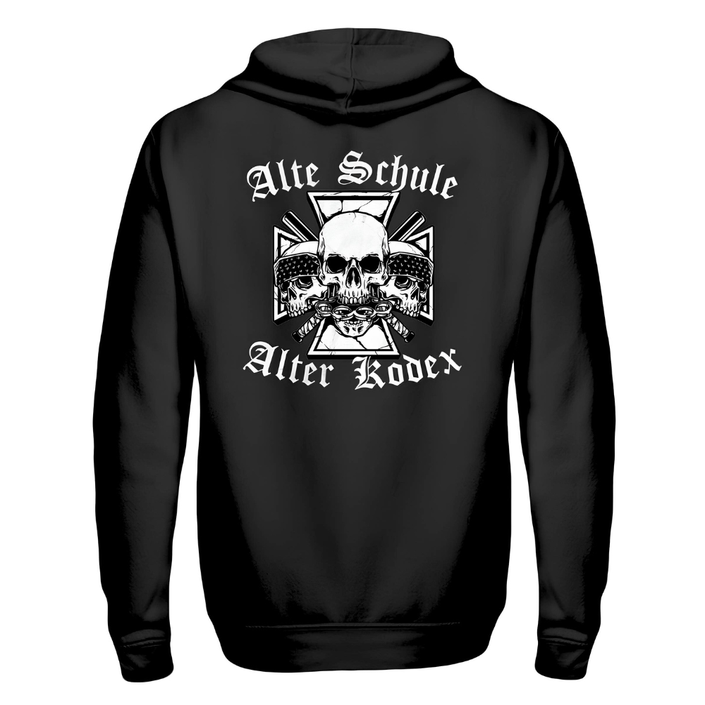 Alte Schule, alter Kodex - Zip-Hoodie