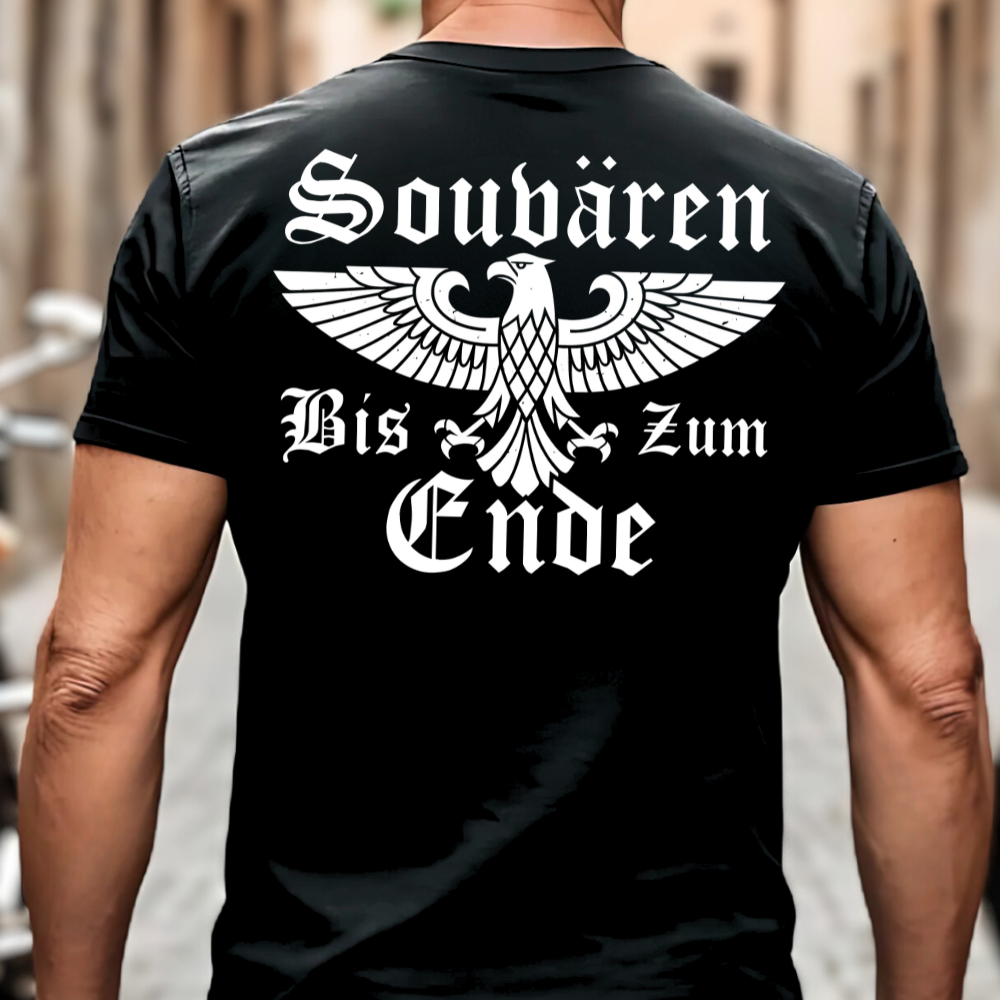 Souverän bis zum Ende - T-Shirt Rückendruck