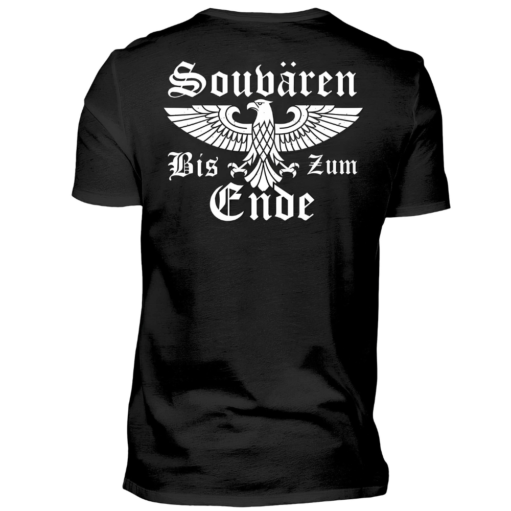 Souverän bis zum Ende - T-Shirt Rückendruck