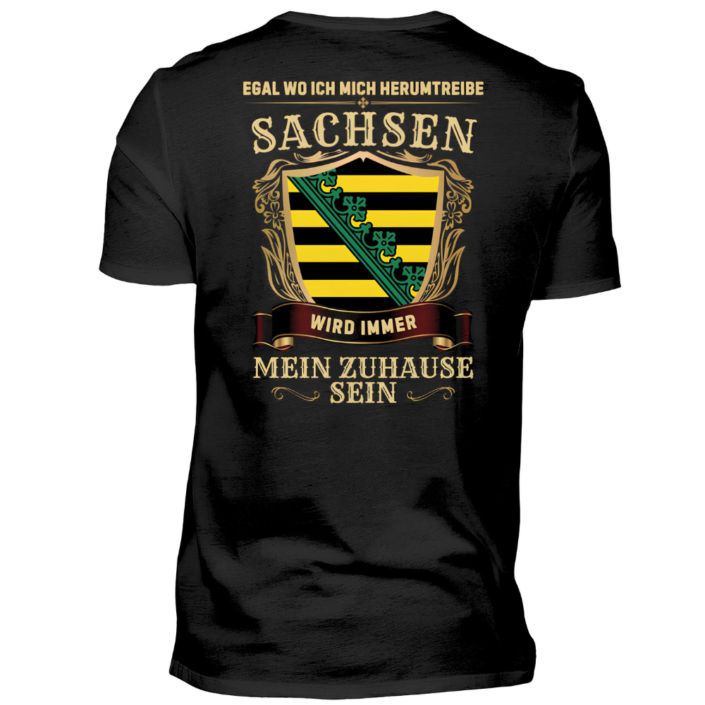 Sachsen - T-Shirt Rückendruck