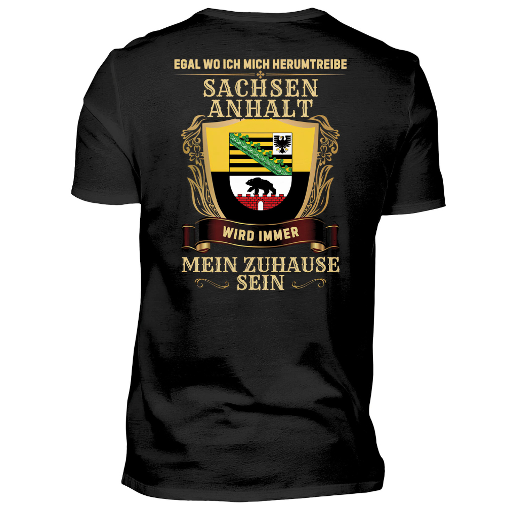 Sachsen-Anhalt - T-Shirt Rückendruck