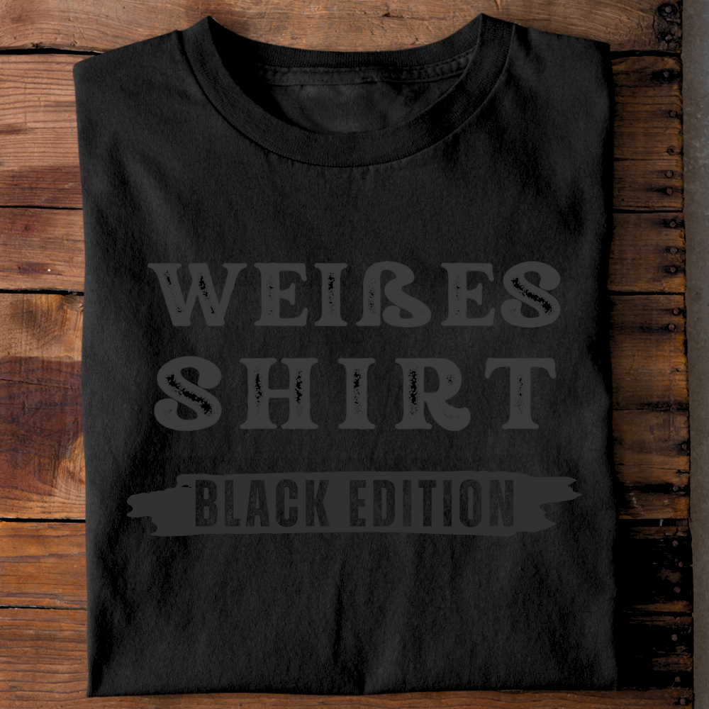 Weißes Shirt (Black edition) - T-Shirt