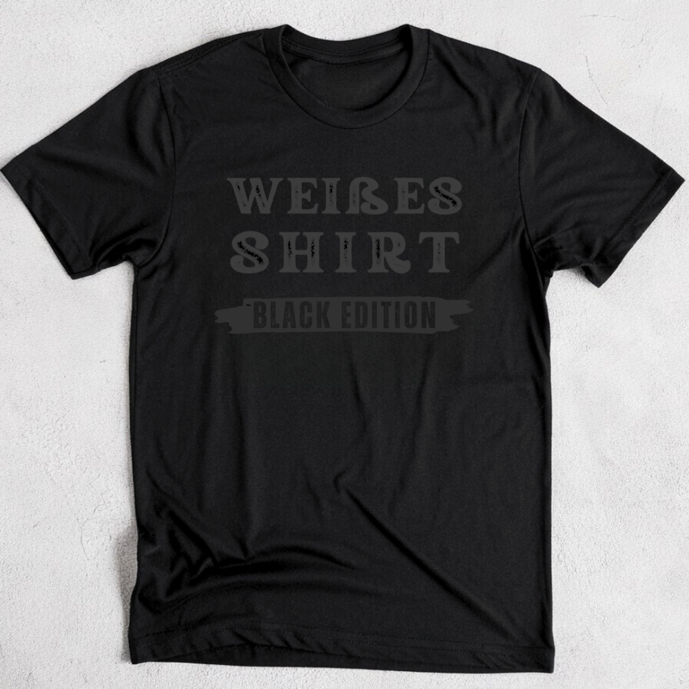 Weißes Shirt (Black edition) - T-Shirt