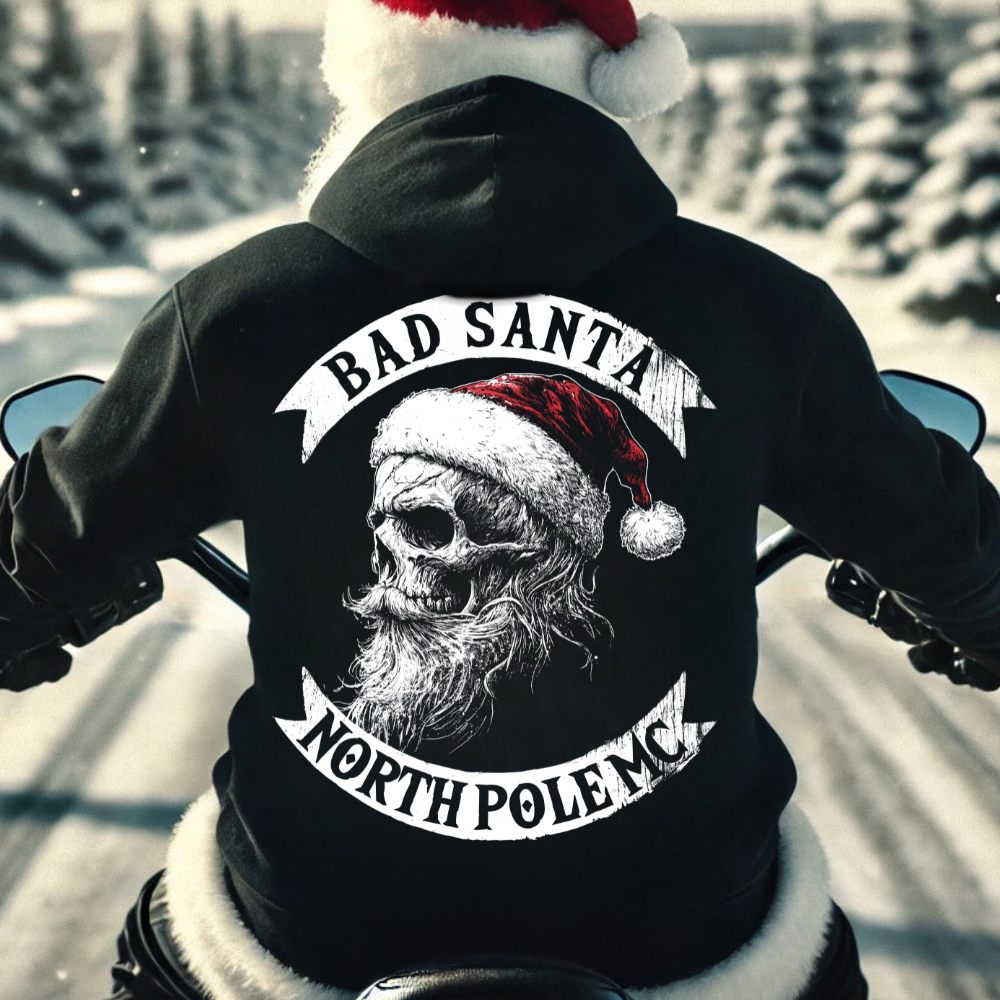 BAD SANTA - Hoodie Rückendrück