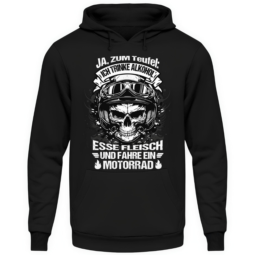 Ja, zum Teufel - Motorrad Hoodie