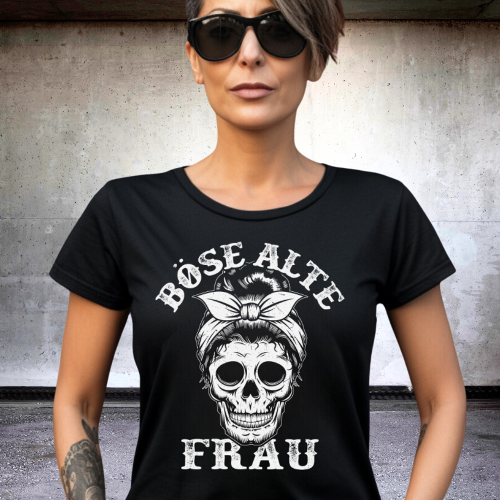 Böse alte Frau - Damen T-Shirt