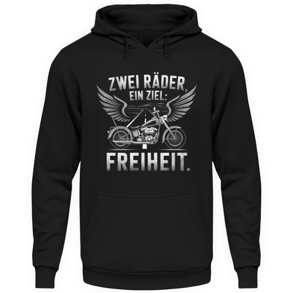 Zwei Räder, ein Ziel: Freiheit. - Unisex Hoodie