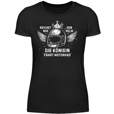 Die Königin fährt Motorrad - Damen T-Shirt