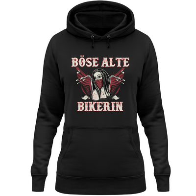 Böse alte Bikerin - Damen Hoodie