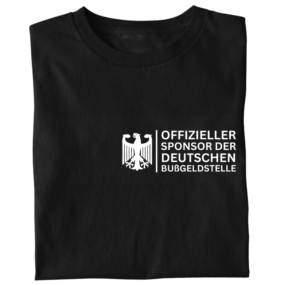 Offizieller Sponsor der deutschen Bußgeldstelle - Herren T-Shirt