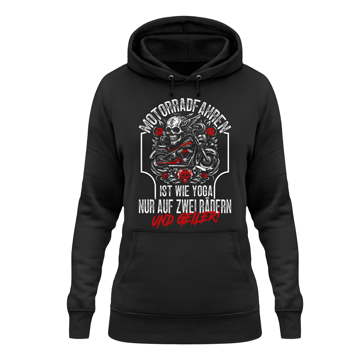 Motorradfahren ist wie Yoga - Damen Hoodie