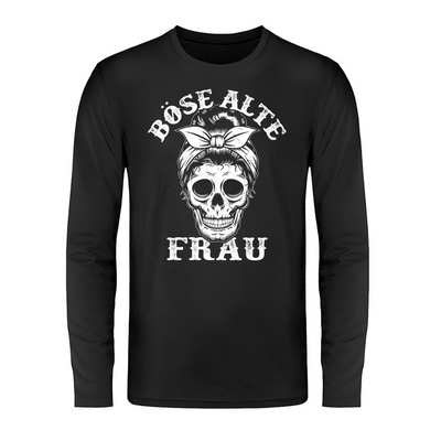 Böse alte Frau - Unisex Langarm Shirt