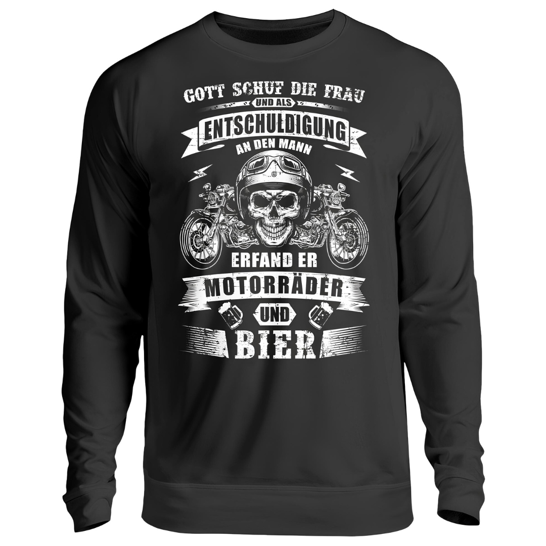 Motorräder und Bier - Sweatshirt