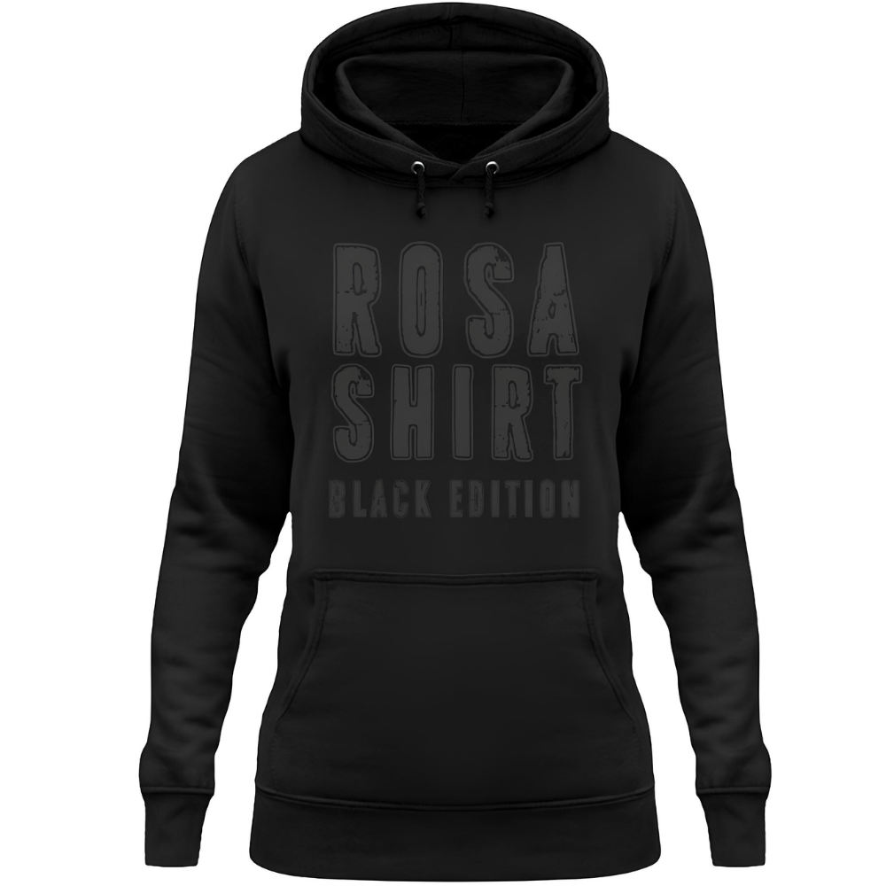 Rosa Shirt (Black Edition) - Damen Hoodie