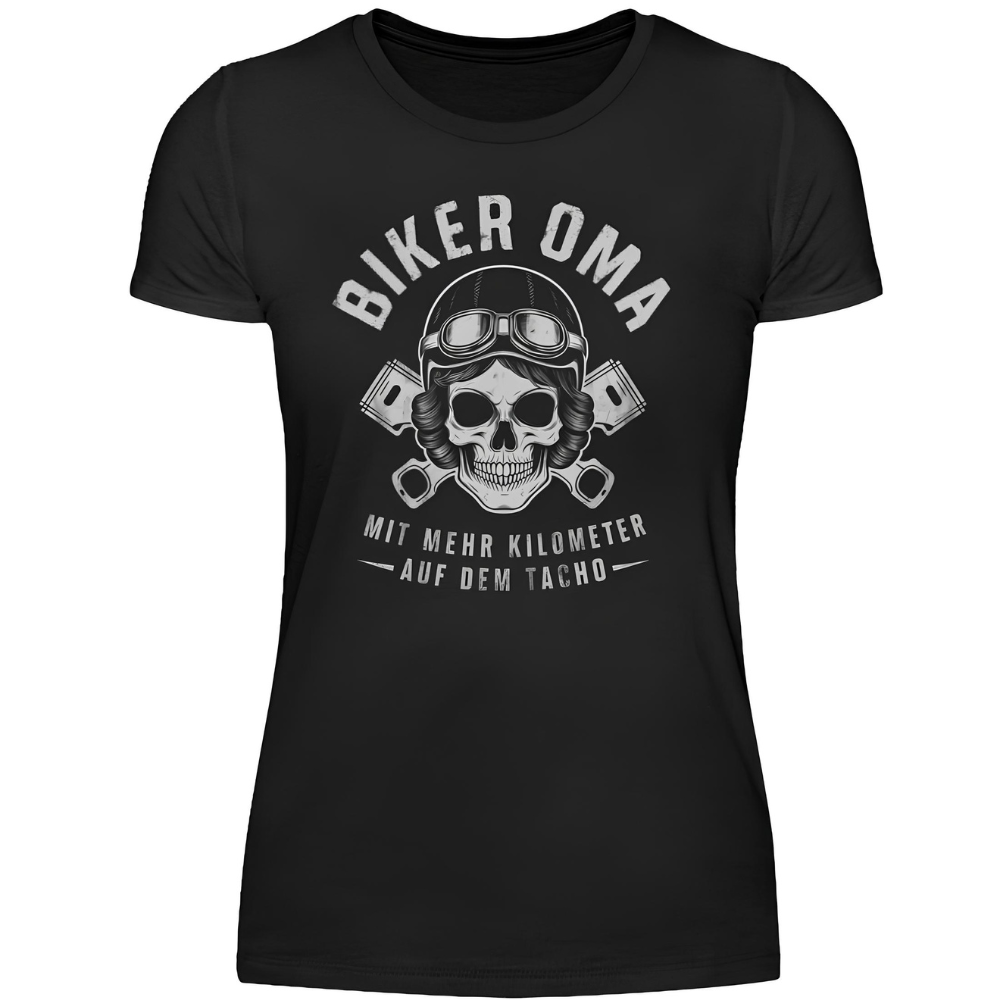 Biker Oma - Damen T-Shirt