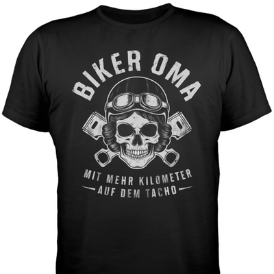 Biker Oma - Damen T-Shirt