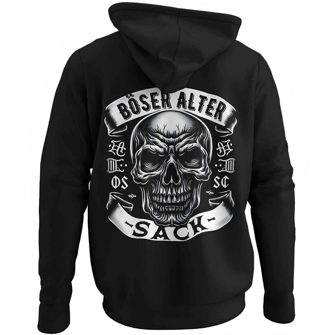 Böser alter Sack - Hoodie Rückendruck