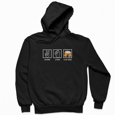 Schere, Stein, Paar Bier - Hoodie