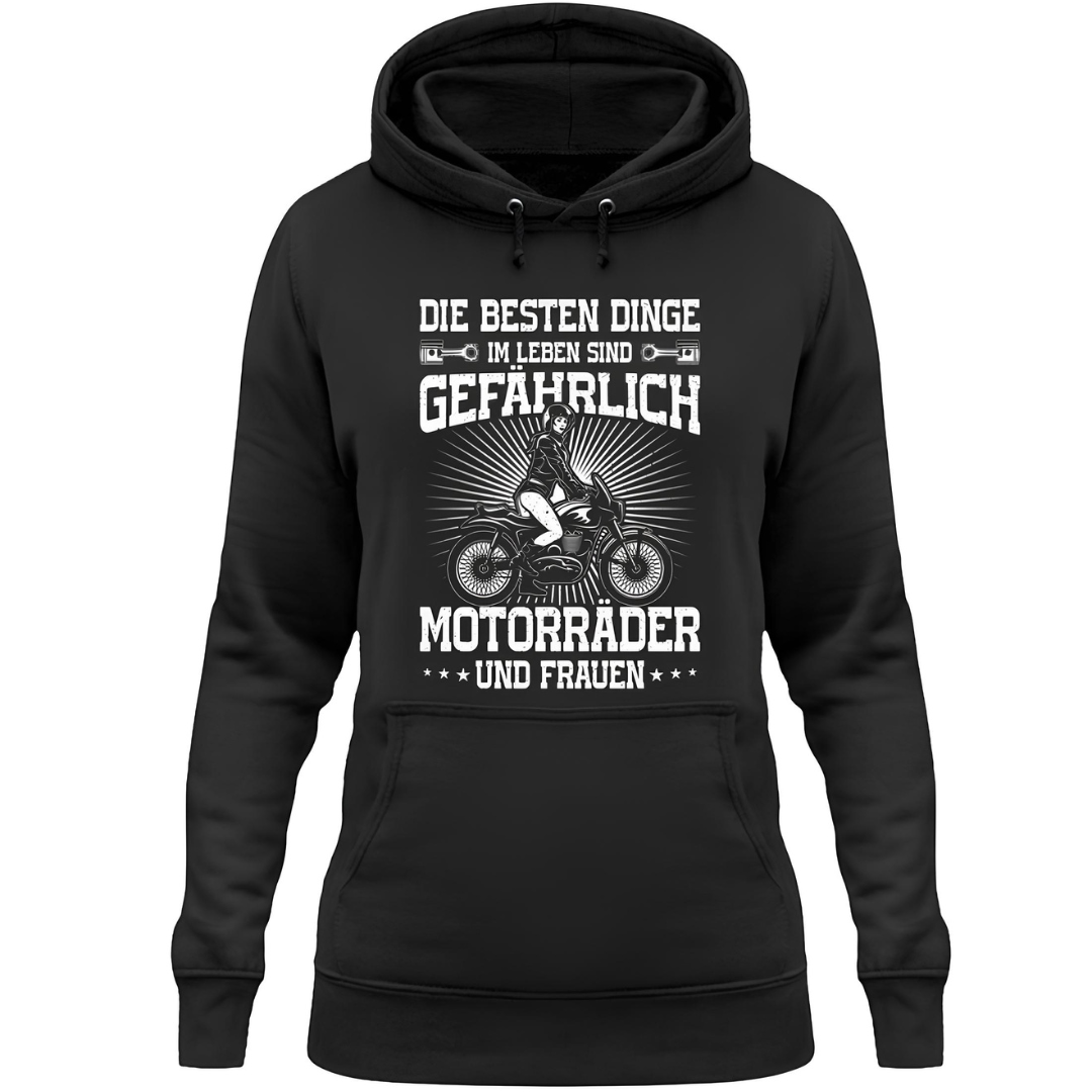 Motorräder und Frauen - Damen Hoodie