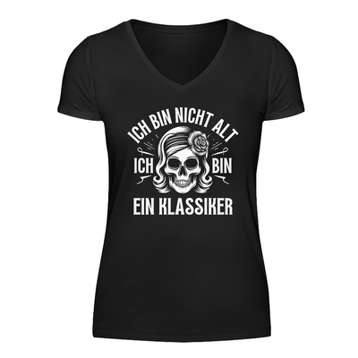 ich bin ein Klassiker - Damen T-Shirt V-Neck