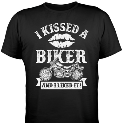 I kissed a Biker - Damen T-Shirt