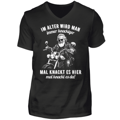 Im Alter wird man immer knackiger - T-Shirt V-Ausschnitt