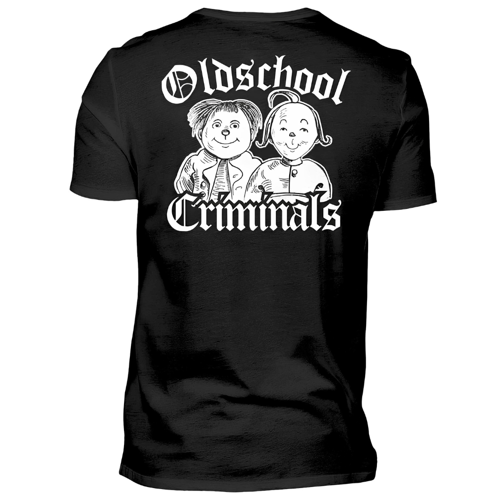 Oldschool Criminals - T-Shirt Rückendruck